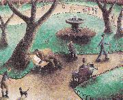 unknow artist, The Park, painting,